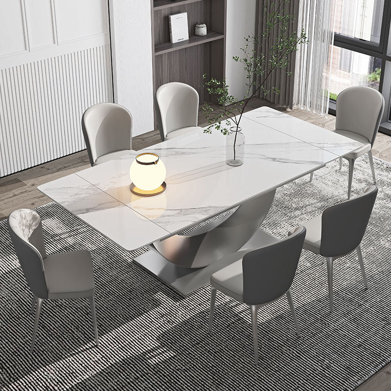 Modern Sintered Stone Dining Table Set 1/4/5/7 Pieces Dining Set for Home Use