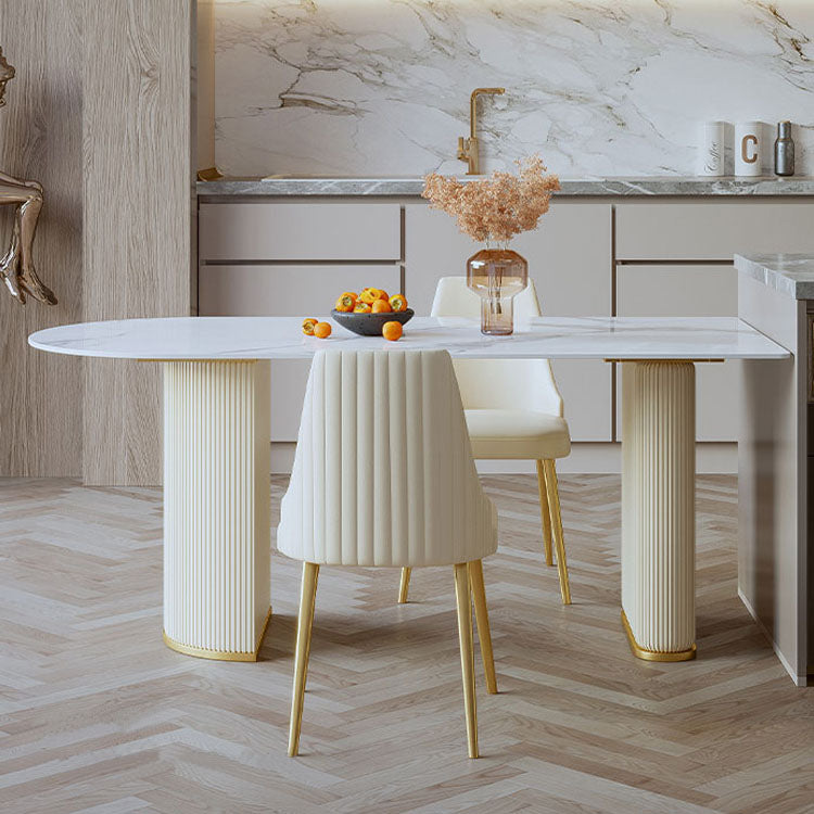 1/2/3/5 Pcs Dining Table Set with Chair Sintered Stone Dining Table Set