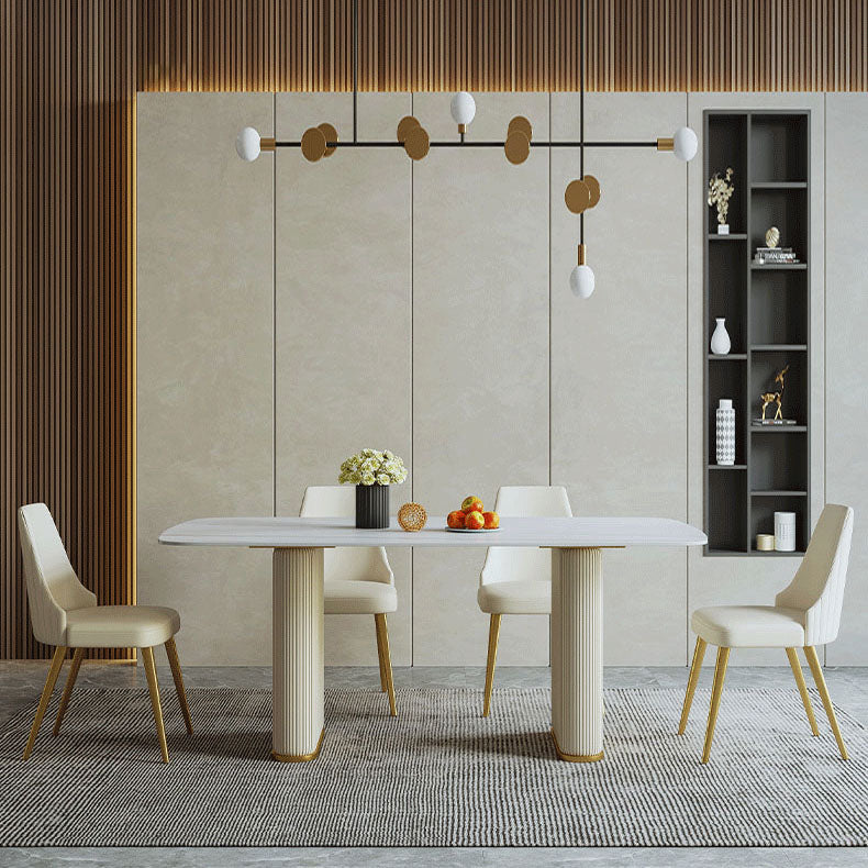 1/2/3/5 Pcs Dining Table Set with Chair Sintered Stone Dining Table Set