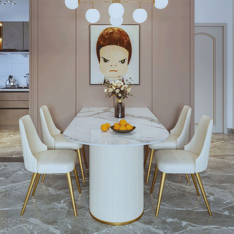 1/2/3/5 Pcs Dining Table Set with Chair Sintered Stone Dining Table Set