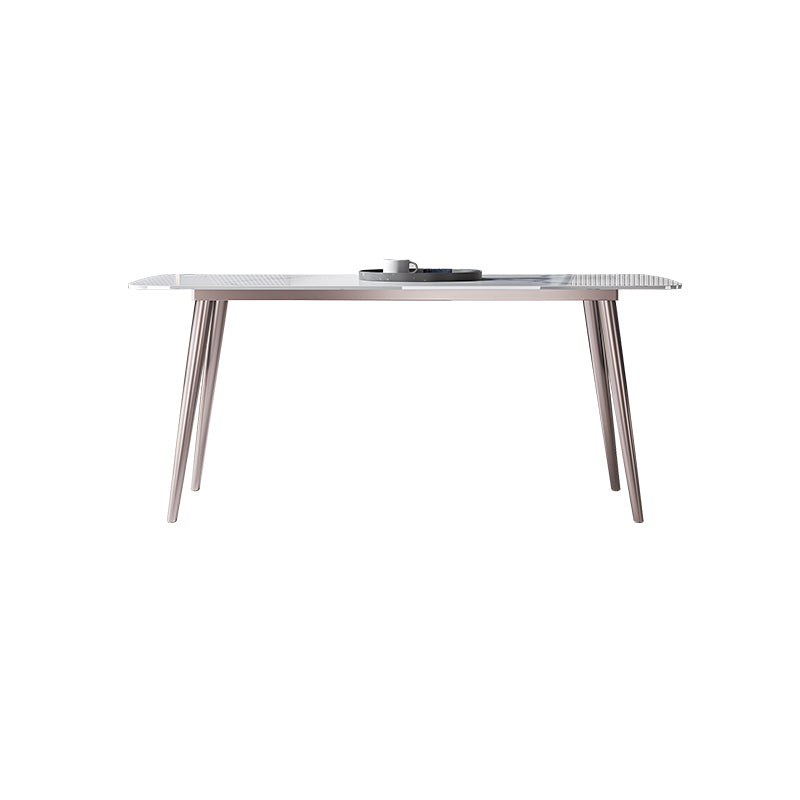 Modern Rectangle Sintered Stone Dining Table Set 1/4/5/7 Pieces Dining Set