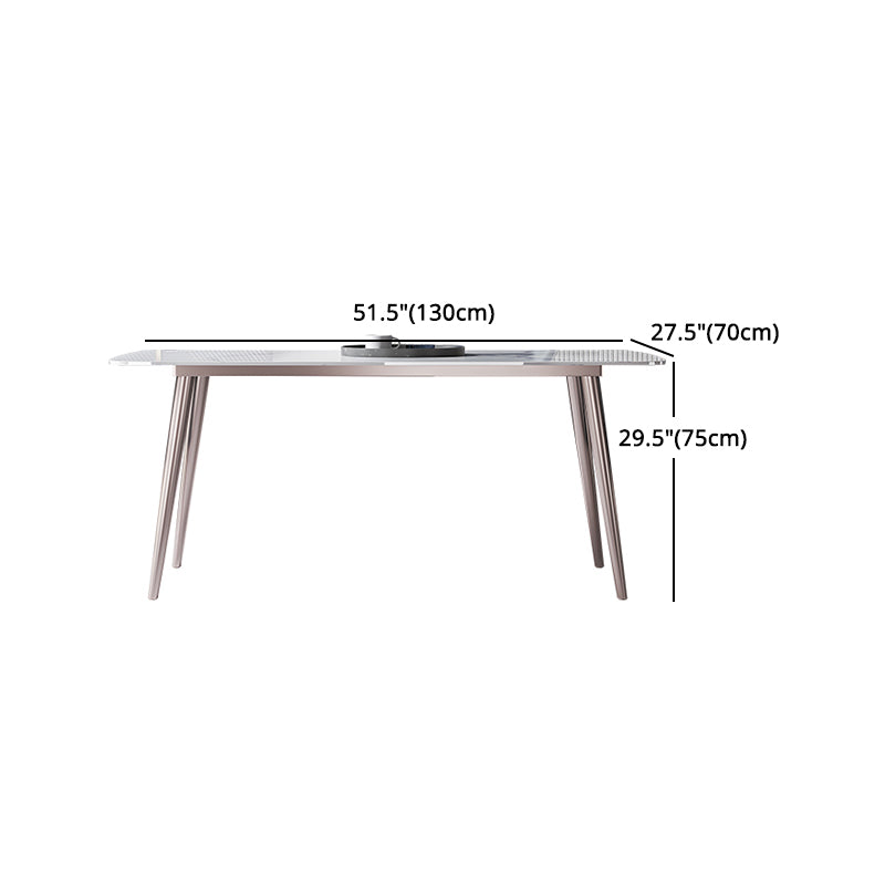 Modern Rectangle Sintered Stone Dining Table Set 1/4/5/7 Pieces Dining Set