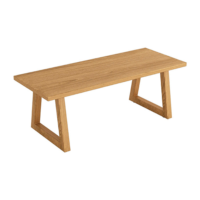 Modern Style Dining Table Rectangle Solid Wood Dining Table with Sled Base