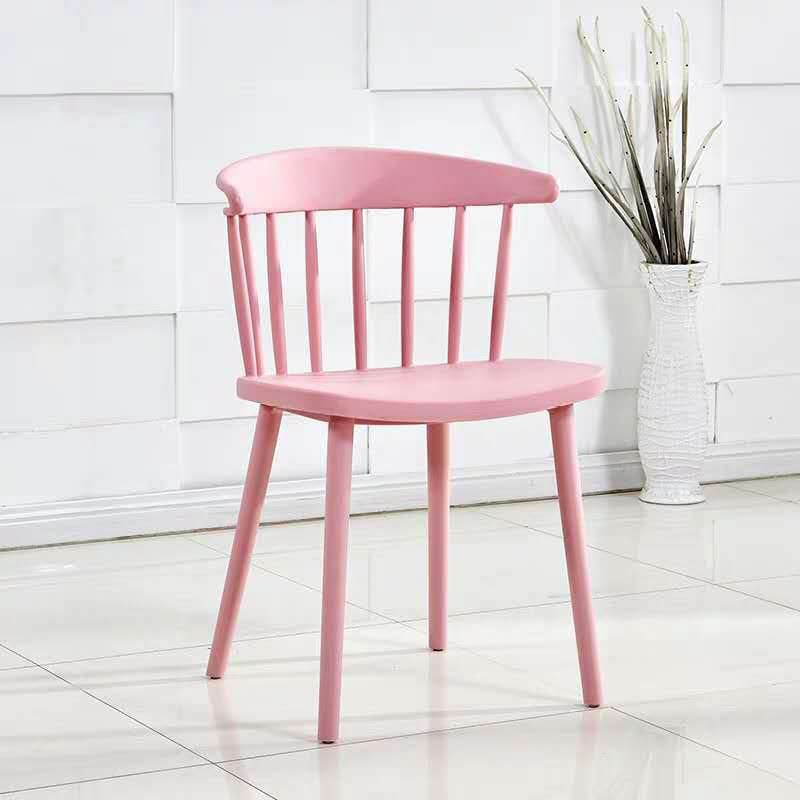 Scandinavian Plastic Side Chair Windsor Back Indoor-Outdoor Chair