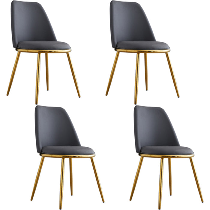 Armless Dining Chairs Nordic Side Kitchen Chairs for Dining Room