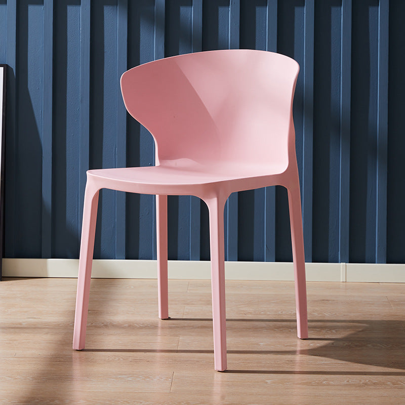 Scandinavian Plastic Side Chair Wingback Kitchen Dining Room Chair