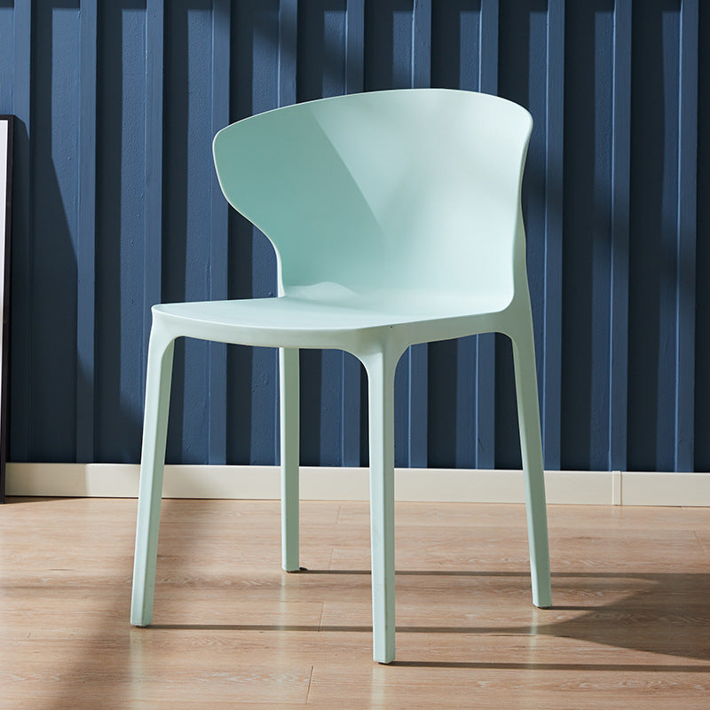 Scandinavian Plastic Side Chair Wingback Kitchen Dining Room Chair