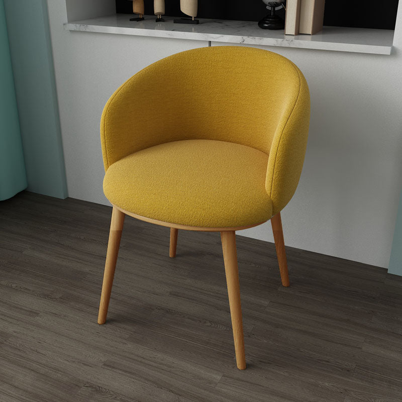 Glam Style Arm Chair Parsons 16.5" Wide Dining Chair for Dining Room