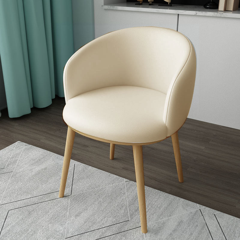 Glam Style Arm Chair Parsons 16.5" Wide Dining Chair for Dining Room