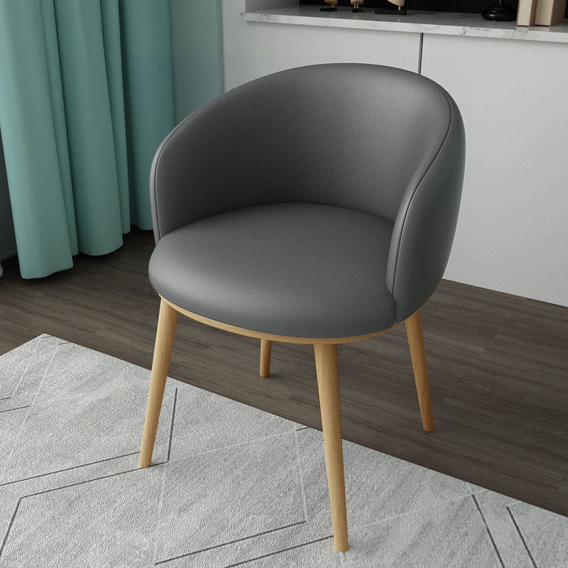 Glam Style Arm Chair Parsons 16.5" Wide Dining Chair for Dining Room
