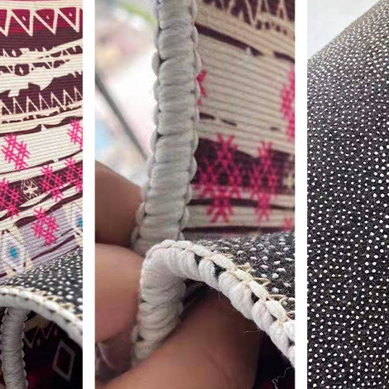 Gray Modern Rug Polyester Geometric Patterns Rug Washable Rug for Home Decor