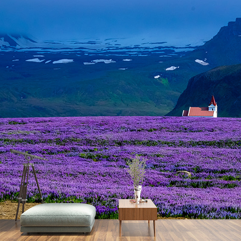 Photography Environment Friendly Mural Wallpaper Flower Field Bedroom Wall Mural