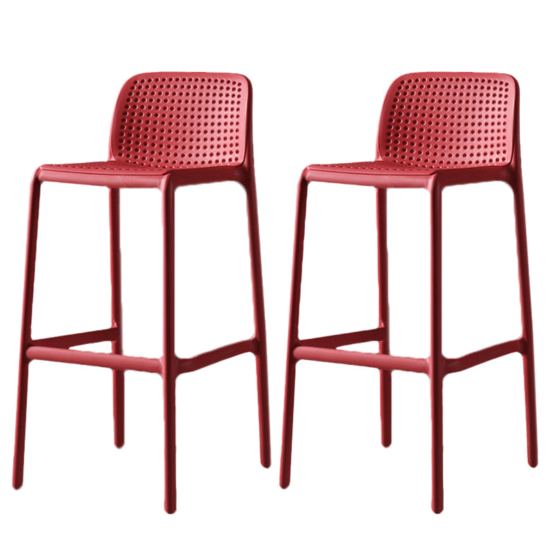 Contemporary Bristol Stackable Stool Matte Finish Plastic Barstool