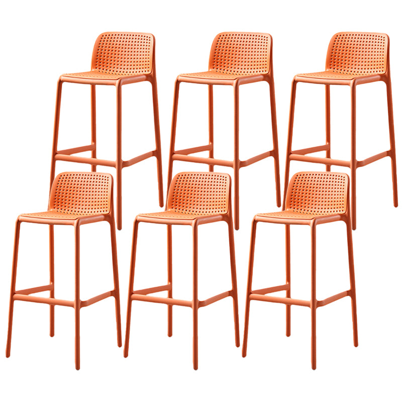 Contemporary Bristol Stackable Stool Matte Finish Plastic Barstool