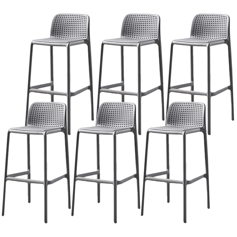 Contemporary Bristol Stackable Stool Matte Finish Plastic Barstool