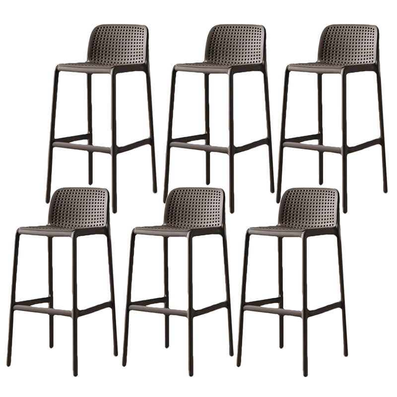Contemporary Bristol Stackable Stool Matte Finish Plastic Barstool
