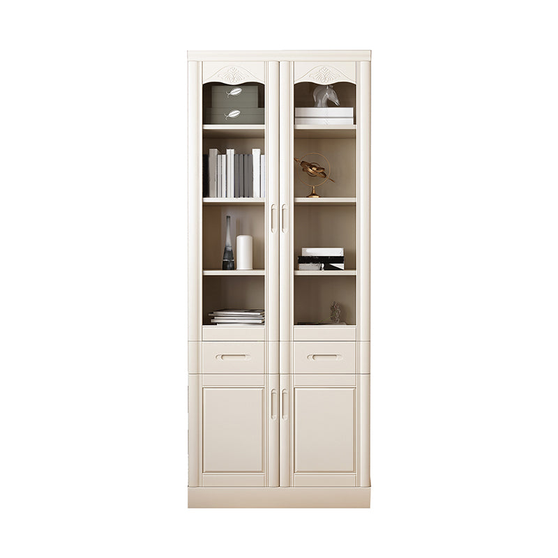 78.74"H Bookcase Contemporary Style Bookshelf with Doors for Home Office