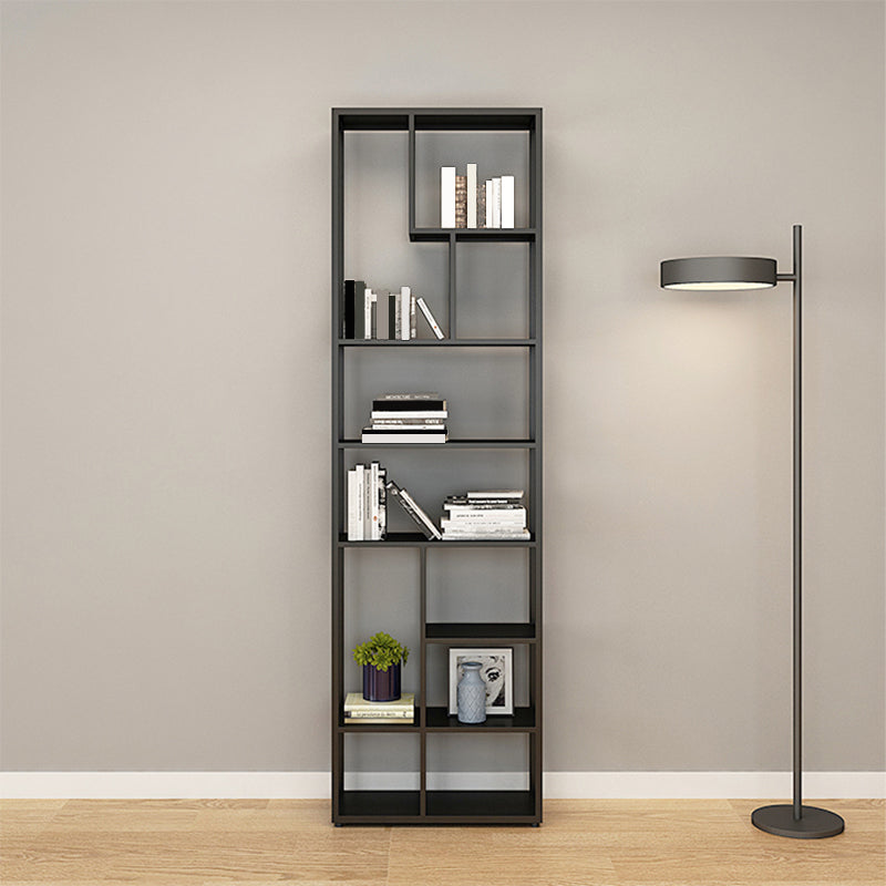 Metal Black Shelf Bookcase Contemporary Bookshelf for Home Office