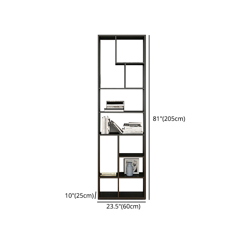 Metal Black Shelf Bookcase Contemporary Bookshelf for Home Office