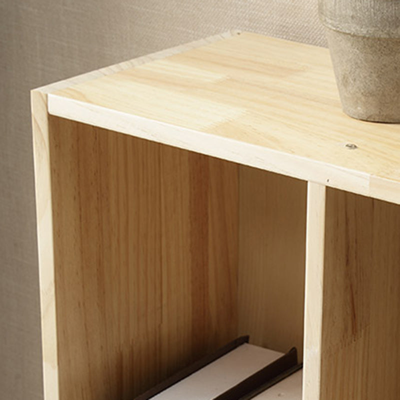 Modern Style Standard Bookcase Wooden Closed Back Bookshelf for Home Office