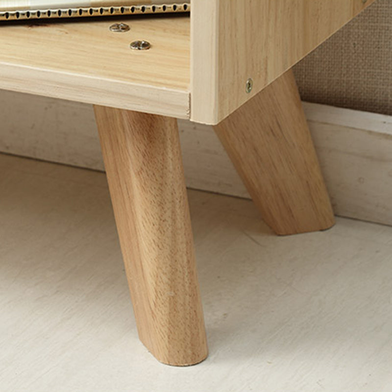 Modern Style Standard Bookcase Wooden Closed Back Bookshelf for Home Office