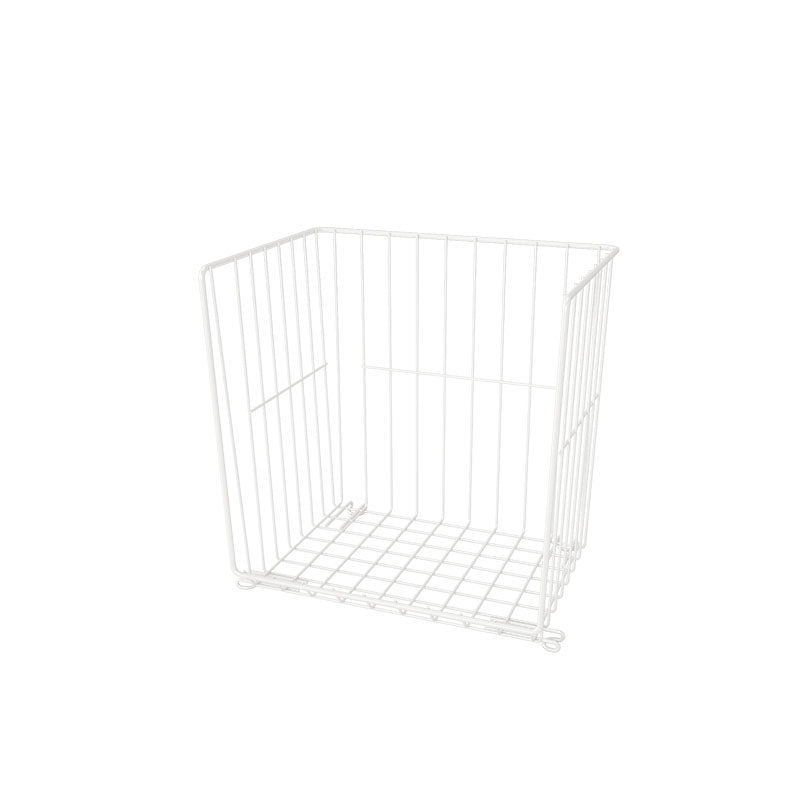 Industrial Iron Closed Back Bookshelf Black and White Bookcase for Home