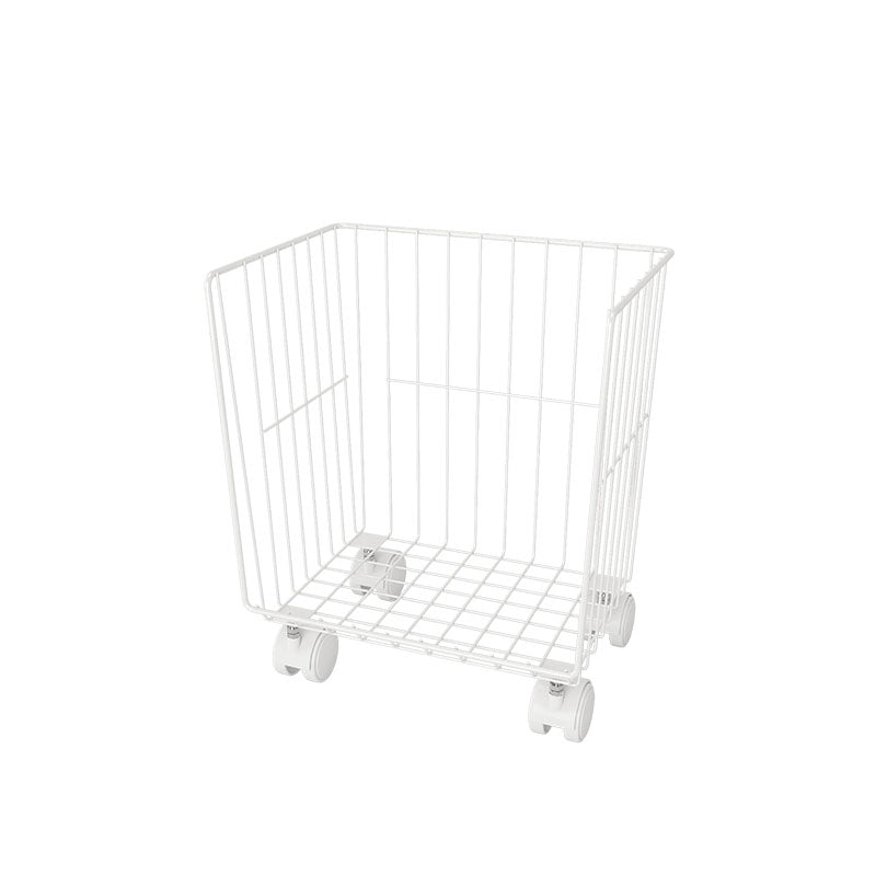 Industrial Iron Closed Back Bookshelf Black and White Bookcase for Home