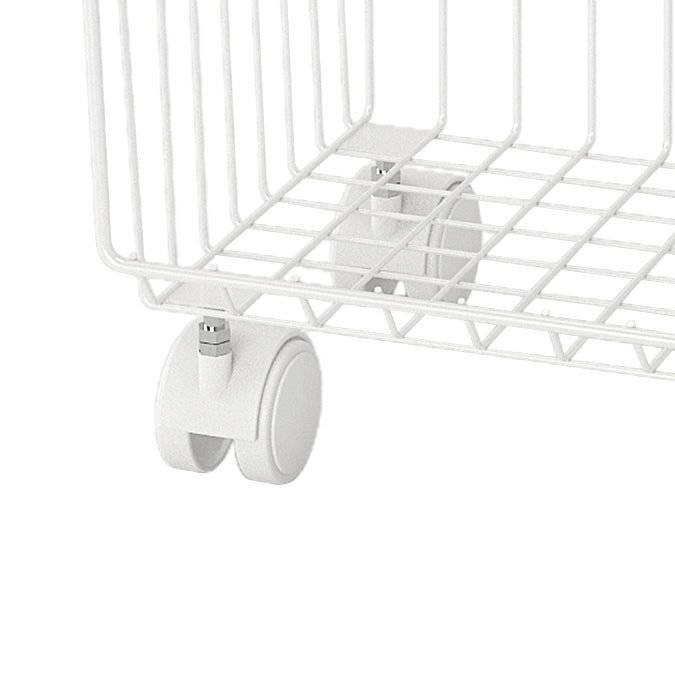 Industrial Iron Closed Back Bookshelf Black and White Bookcase for Home