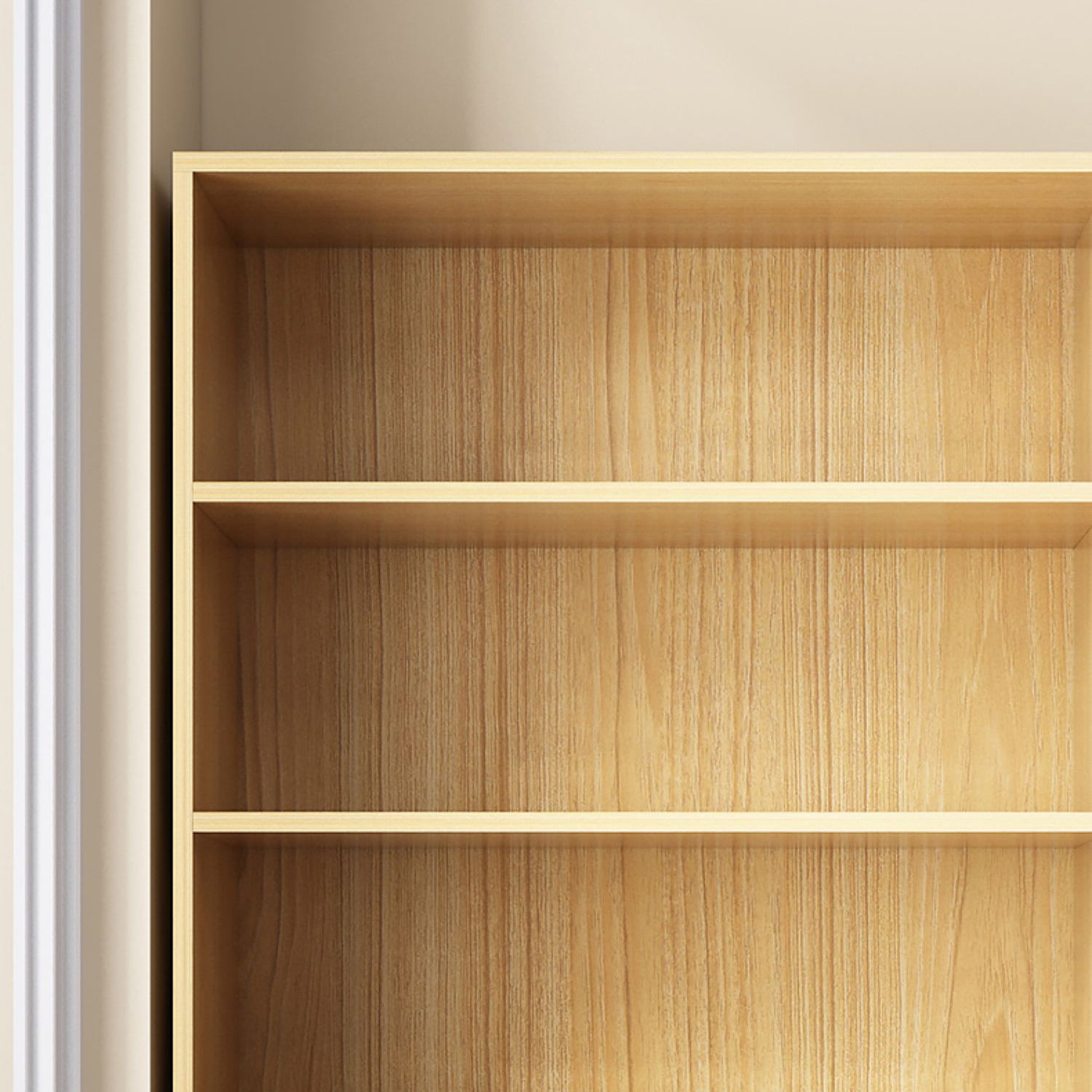 Closed Back Bookcase Engineered Wood Bookshelf for Home Office Study Room