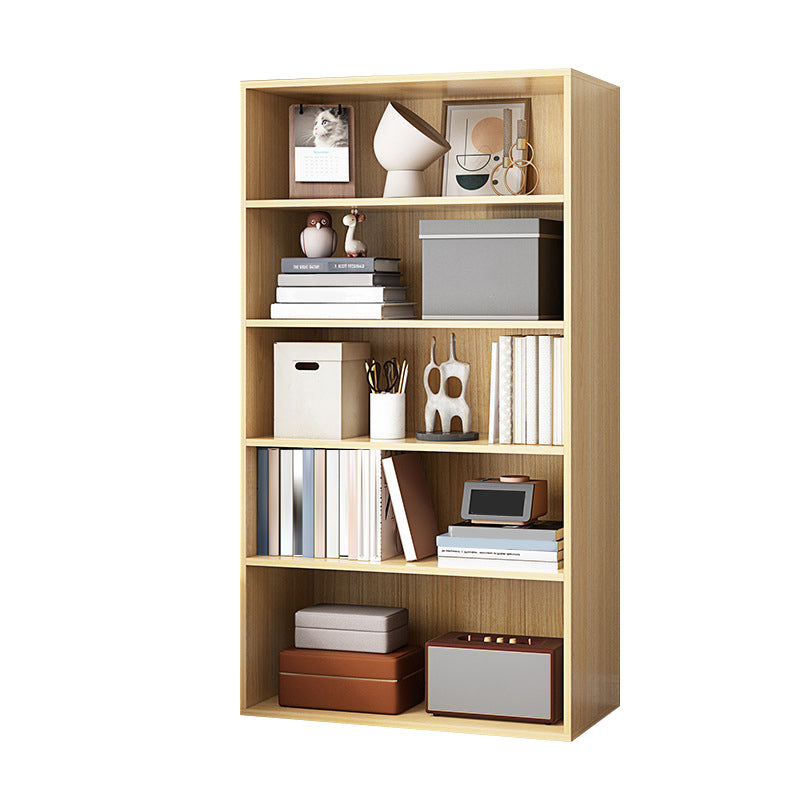 Closed Back Bookcase Engineered Wood Bookshelf for Home Office Study Room