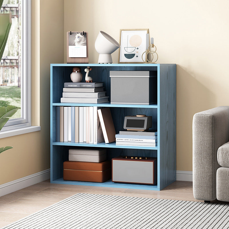 Closed Back Bookcase Engineered Wood Bookshelf for Home Office Study Room