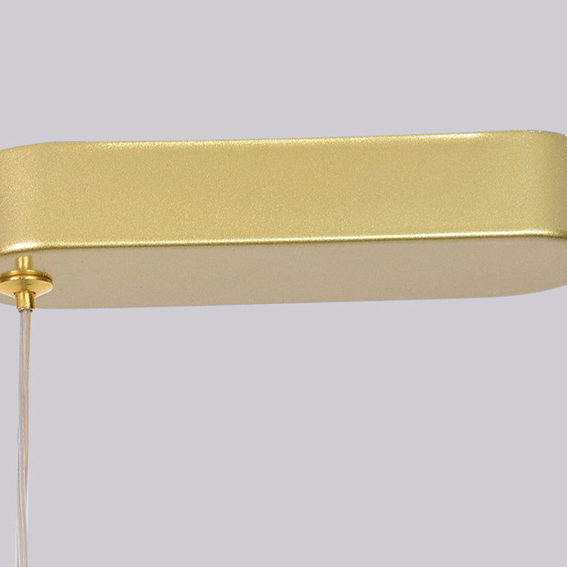 Modern Style Island Light Metal Straight Island Pendant for Dining Room