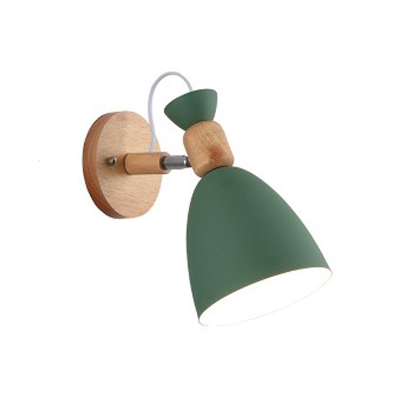 Modern Wooden Wall Sconce Light Creative Geometric Wall Light Fixture for Bedroom