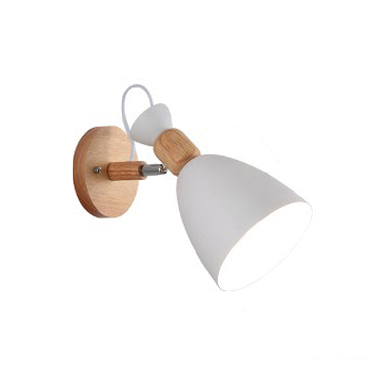 Modern Wooden Wall Sconce Light Creative Geometric Wall Light Fixture for Bedroom