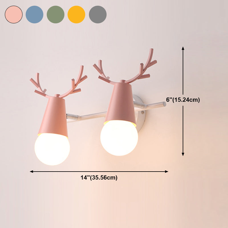 Multi Lights Geometric Wall Mounted Lamps Modern Style Metal Wall Lamps