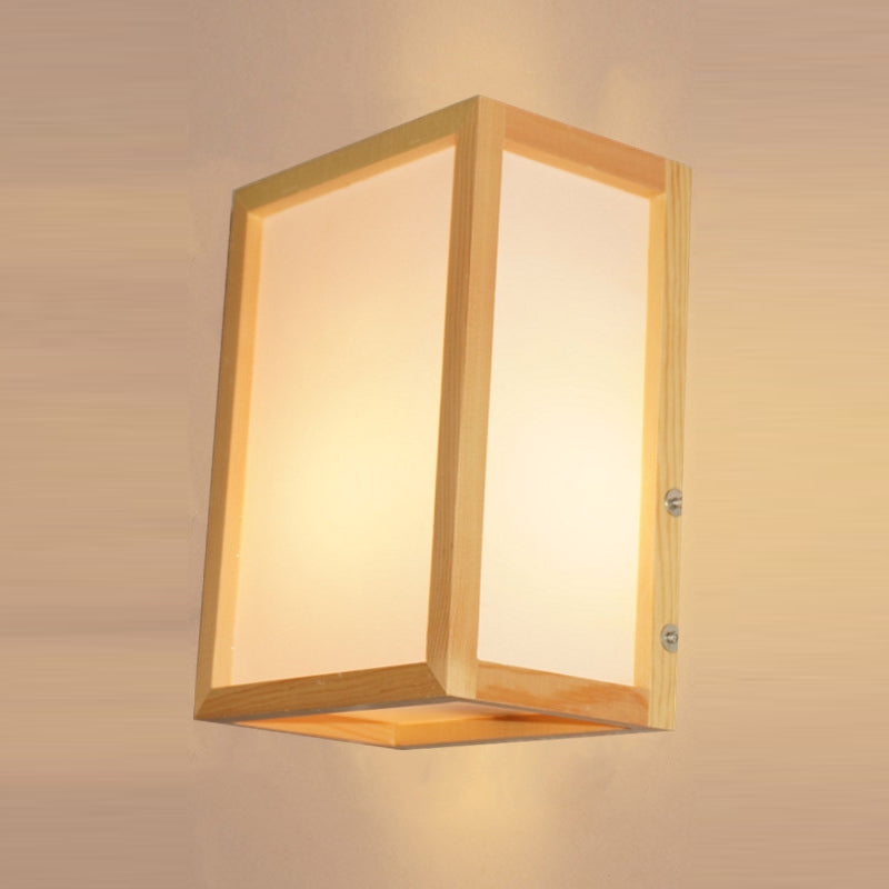 Contemporary Wooden Wall Sconce Light Creative Wall Light Fixture for Bedroom