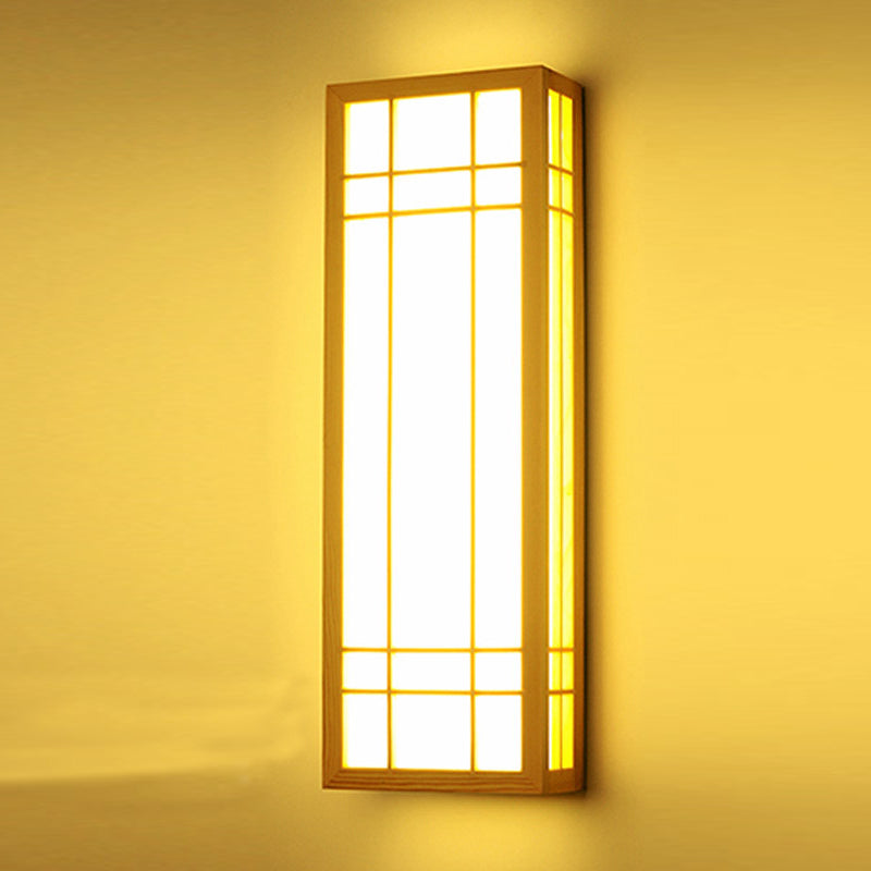 Contemporary Wooden Wall Sconce Light Creative Wall Light Fixture for Bedroom