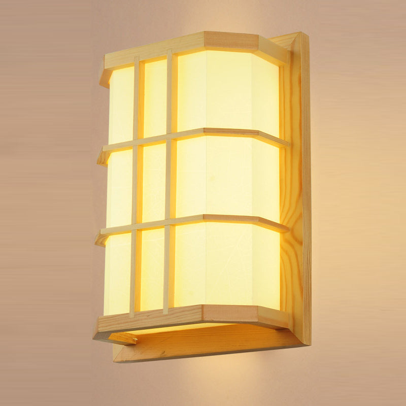 Contemporary Wooden Wall Sconce Light Creative Wall Light Fixture for Bedroom