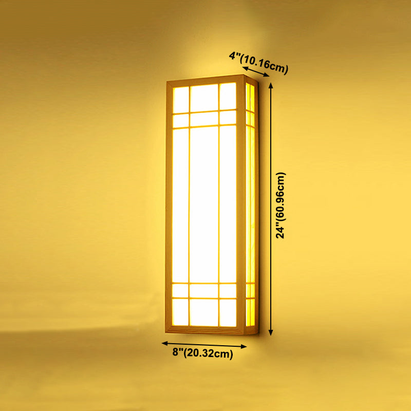 Contemporary Wooden Wall Sconce Light Creative Wall Light Fixture for Bedroom
