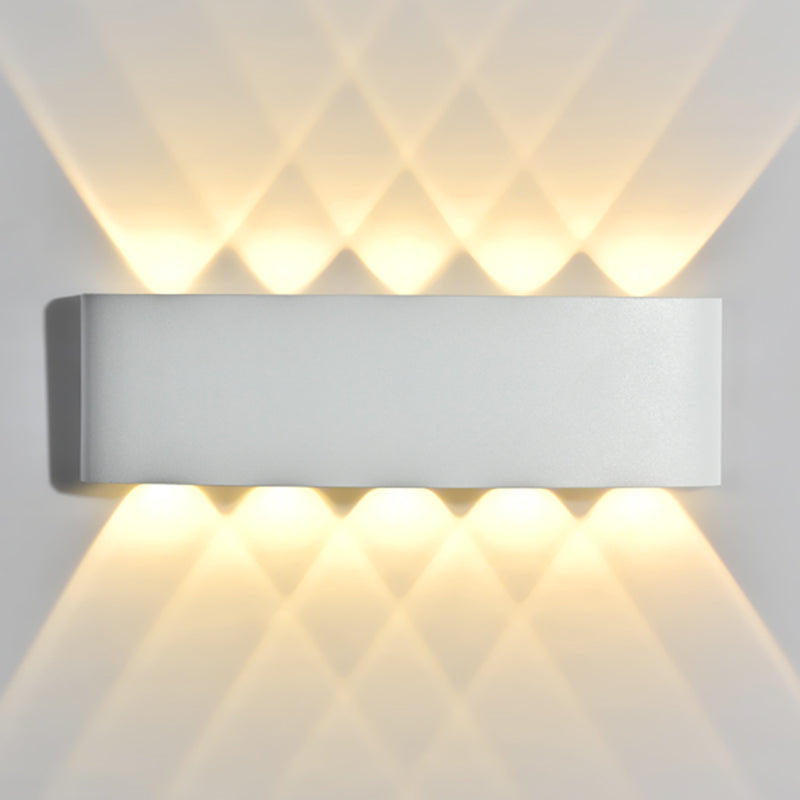 Contemporary Style Rectangle Wall Lights Metal Wall Mount Lights