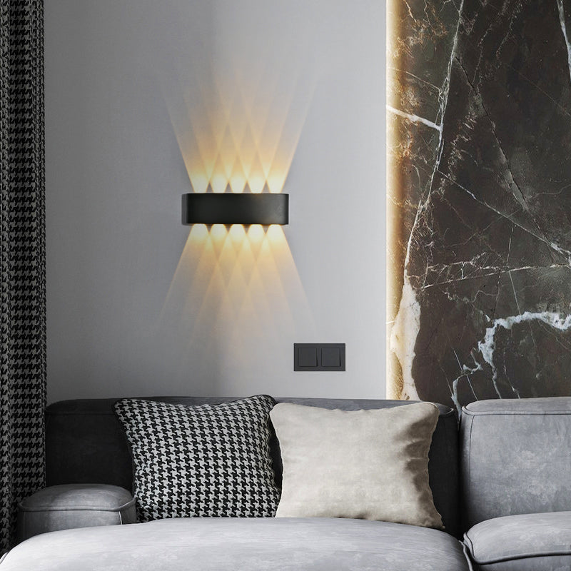 Contemporary Style Rectangle Wall Lights Metal Wall Mount Lights