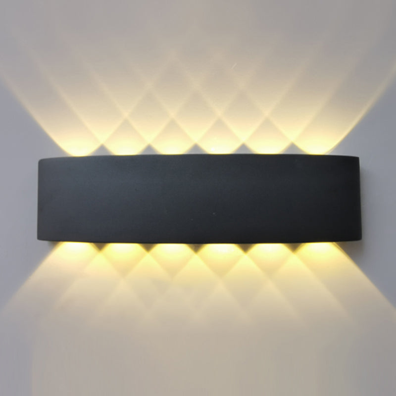 Contemporary Style Rectangle Wall Lights Metal Wall Mount Lights