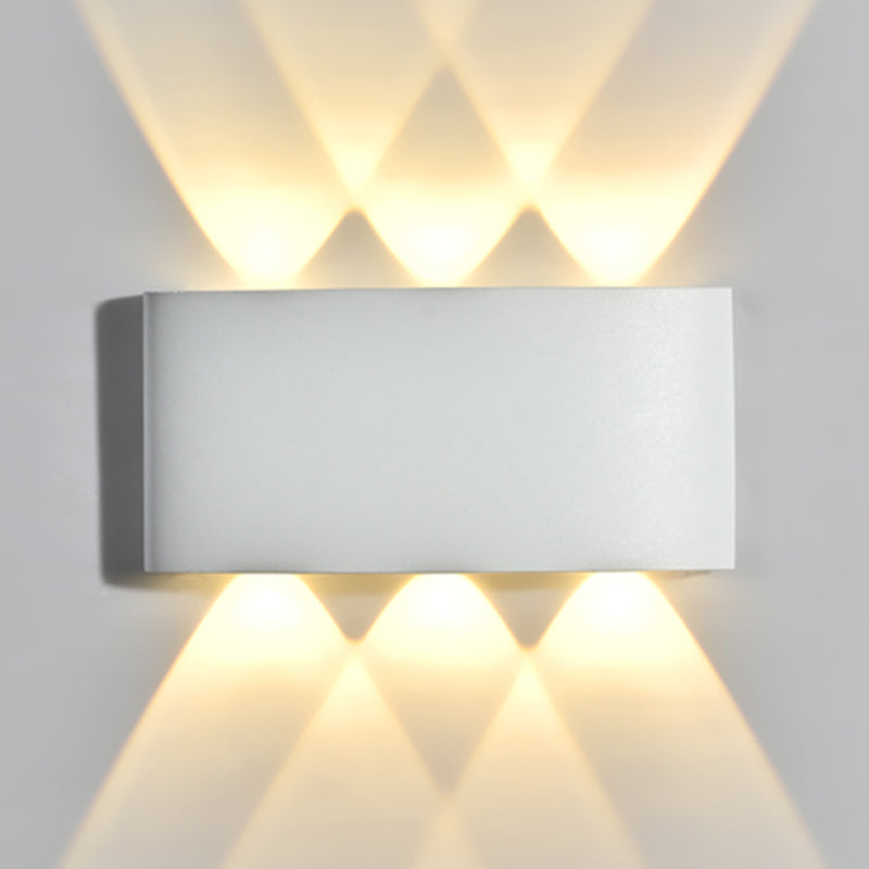 Contemporary Style Rectangle Wall Lights Metal Wall Mount Lights