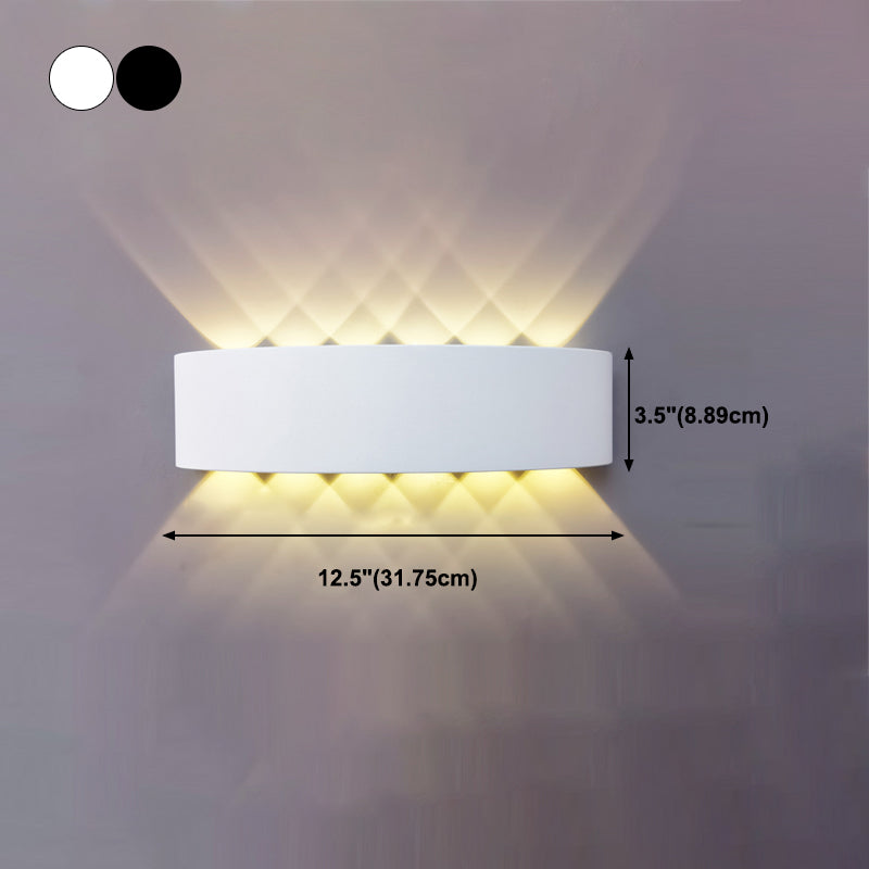 Contemporary Style Rectangle Wall Lights Metal Wall Mount Lights