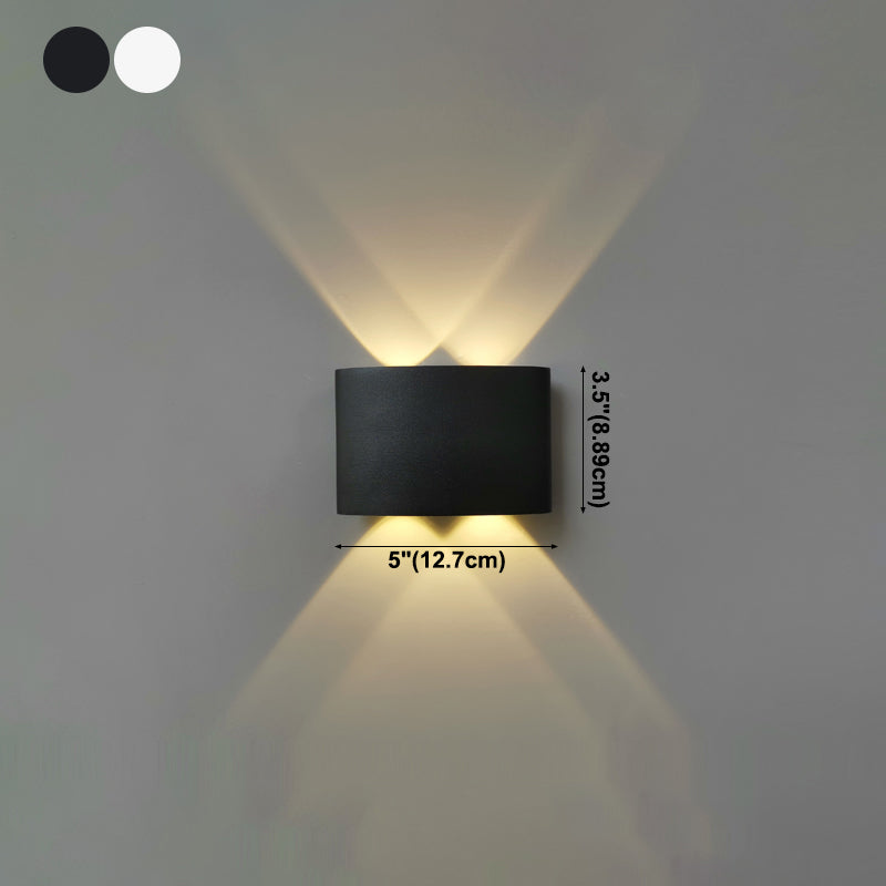 Contemporary Style Rectangle Wall Lights Metal Wall Mount Lights