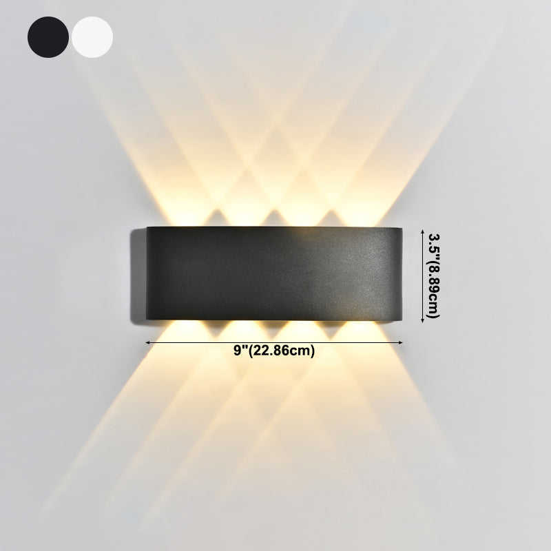 Contemporary Style Rectangle Wall Lights Metal Wall Mount Lights