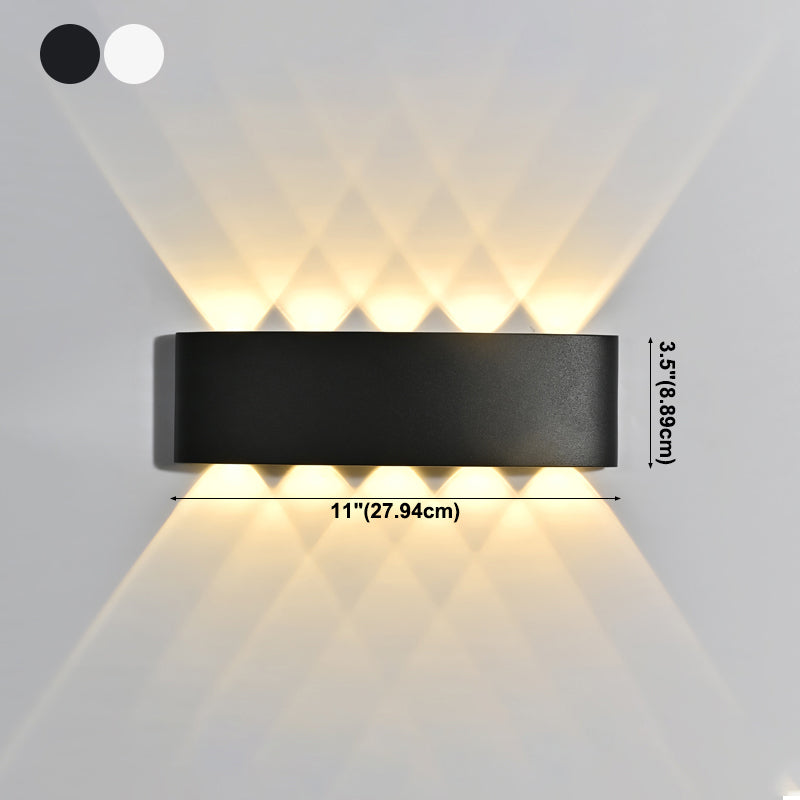 Contemporary Style Rectangle Wall Lights Metal Wall Mount Lights