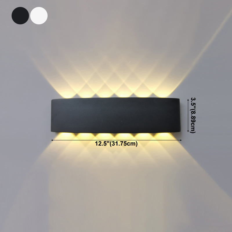 Contemporary Style Rectangle Wall Lights Metal Wall Mount Lights