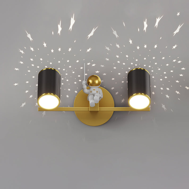 Kids Style Geometry Shape Wall Lights Metal 2-Light Wall Mount Lights