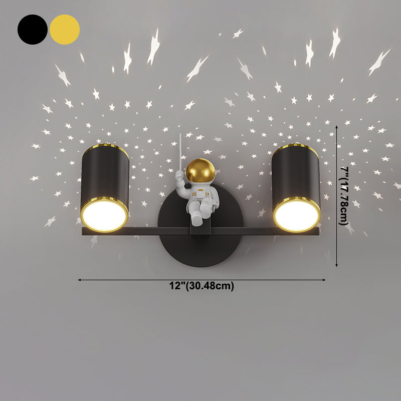 Kids Style Geometry Shape Wall Lights Metal 2-Light Wall Mount Lights